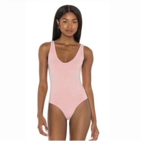 Free People Tops - Intimately Free People Clean Lines Bodysuit in Washed Pink Size M-L